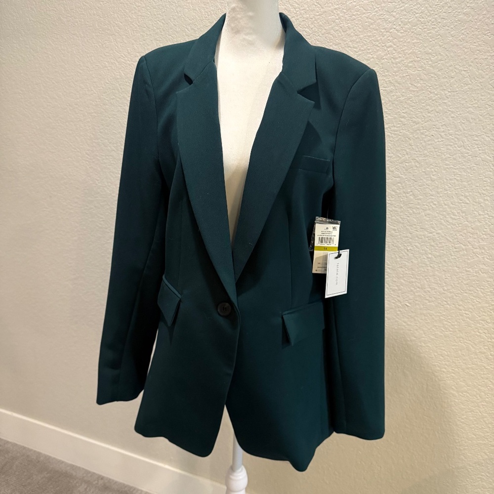 1.STATE Stretch Crepe One-Button Blazer, NWT